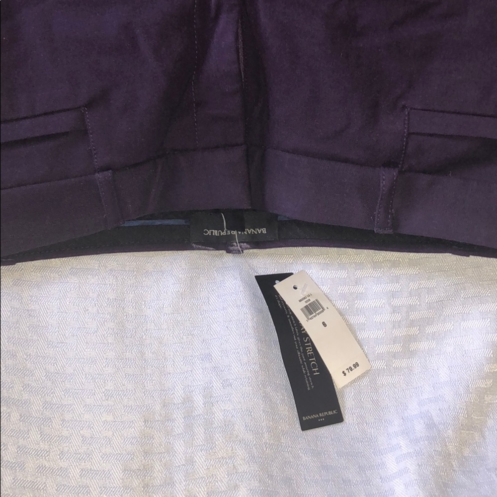 Purple slim fit pants